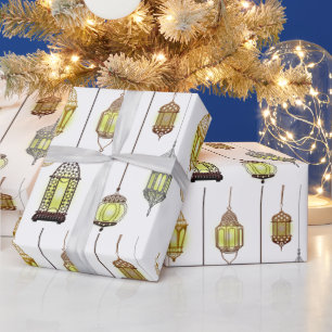 Ramadan Mubarak Muslim Fasting Ramadan Lanterns Wrapping Paper
