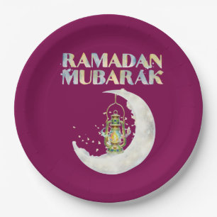 Ramadan Mubarak Paper Plate