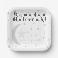 Ramadan Mubarak Paper Plate
