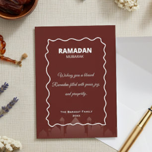 Ramadan Mubarak Personalized Greeting Card