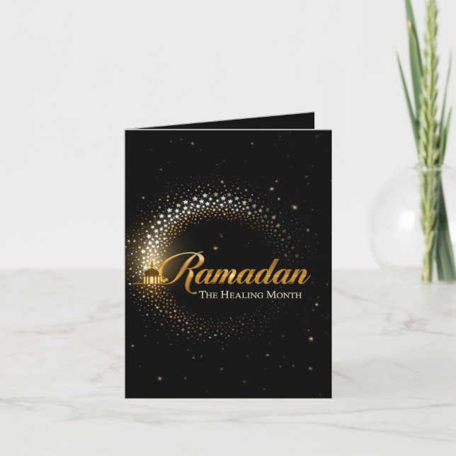 Ramadan MubaraK Personalized Holiday  Card (Front)