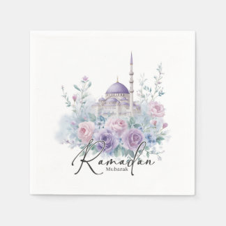 Ramadan Mubarak Personalized Islamic Party Decor Napkin