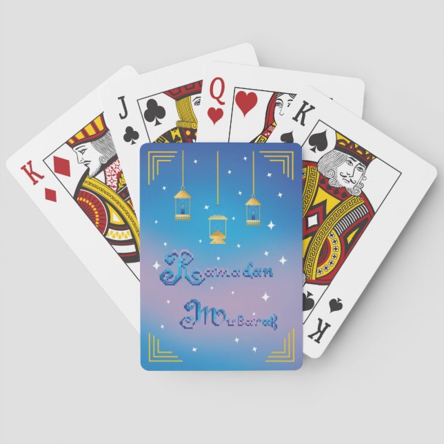 Ramadan Mubarak Playing Cards (Back)
