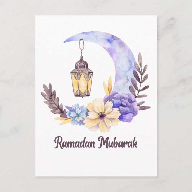 Ramadan Mubarak | Ramadan Kareem Holiday Postcard (Front)