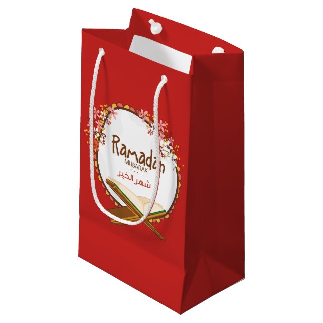 Ramadan Mubarak Small Gift Bag (Front Angled)