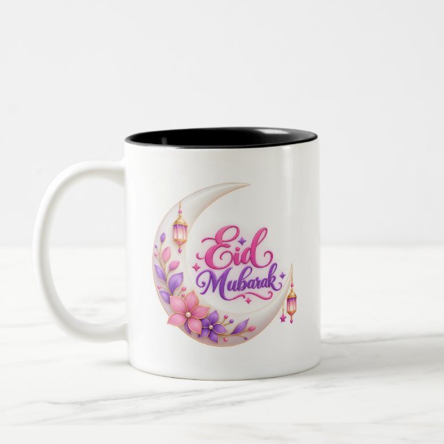 Ramadan Mubarak  Two-Tone Coffee Mug (Left)