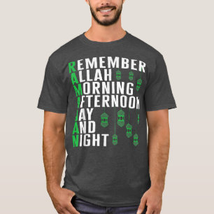 Ramadan Muslim Day Night Praying Arabic Islam Isla T-Shirt