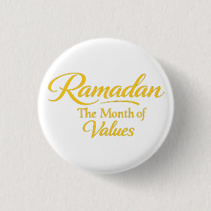 Ramadan of Values 3 Cm Round Badge