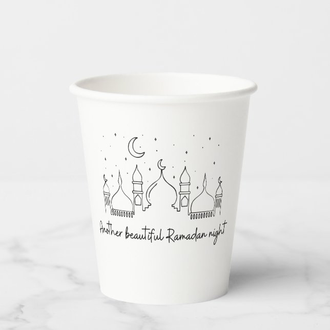 RAMADAN RAMADAN KAREEM RAMADAN MUBARAK  PAPER CUPS (Front)