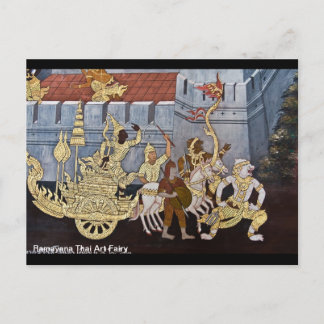 Ramayana Thai Art Fairy Postcard