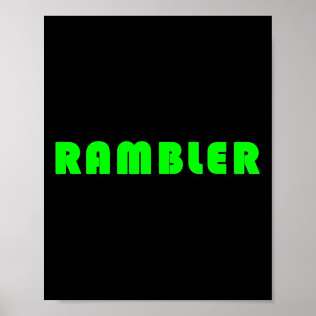 Rambler 1  poster (Front)