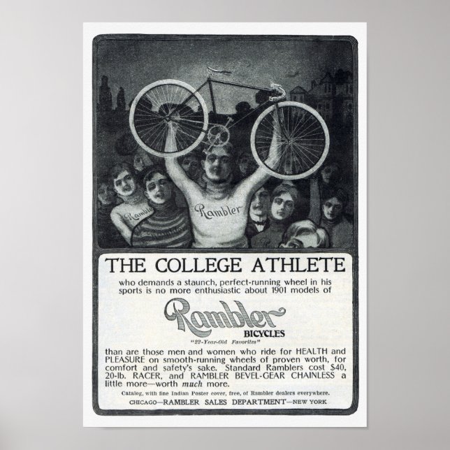 Rambler Bicycle Advertisement Circa 1901 Poster (Front)
