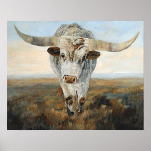 Ramblin' On Cow Poster