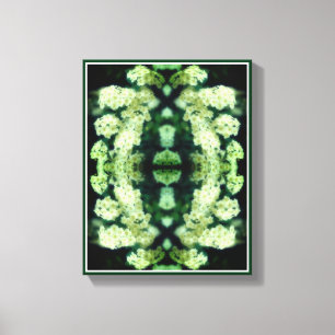Rambling Wild White Roses Abstract Canvas Print