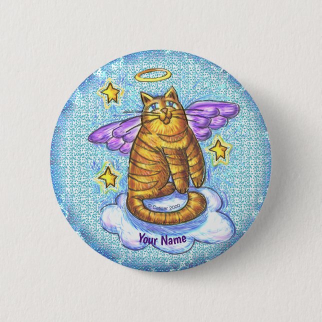 ramboe cat angel  pin (Front)