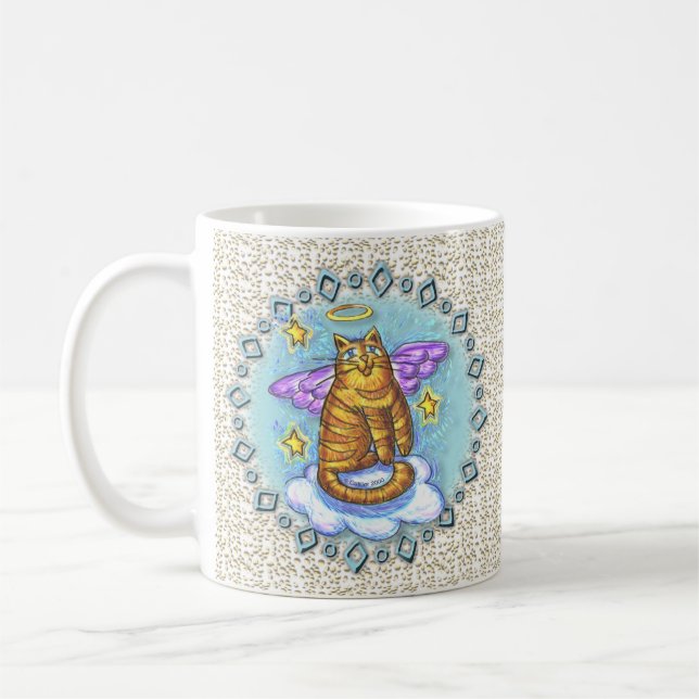 Ramboe Kitty Cat Angel  mug (Left)