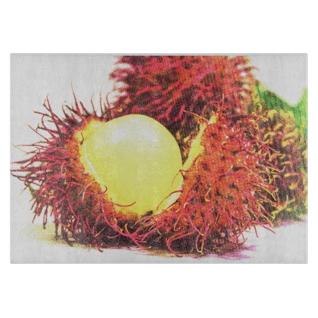 "Rambutan Fruit" Cute Photo. Buy Now Cutting Board (Front)