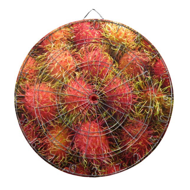 Rambutan Tropical Fruit Dartboard (Front)