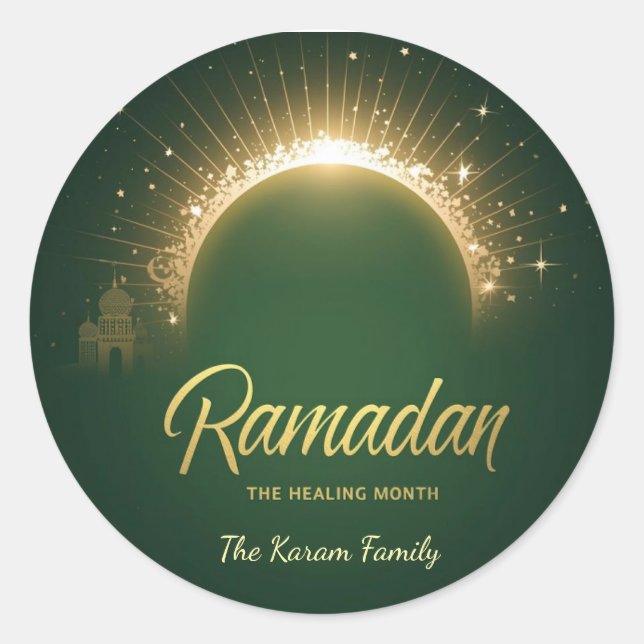 Ramdan Kareem Holiday  Classic Round Sticker (Front)