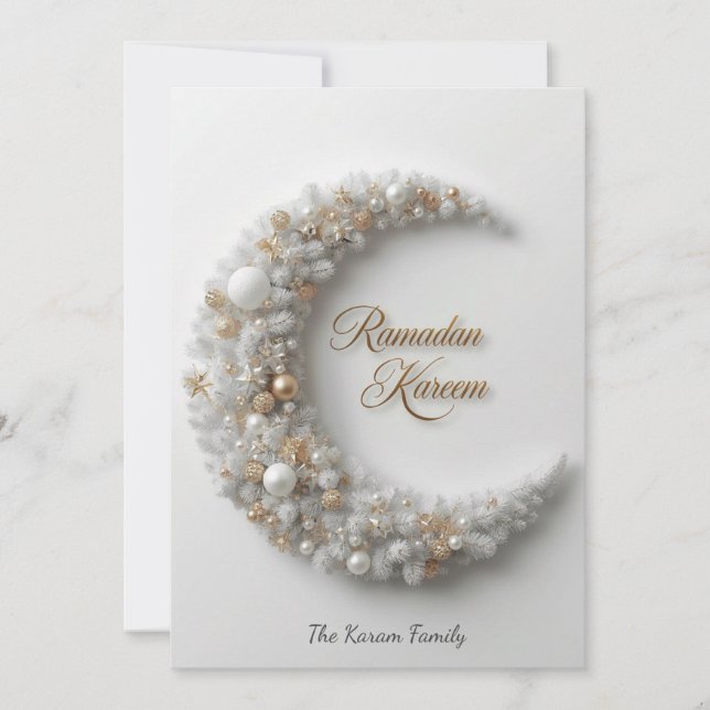 Ramdan Kareem Personalised Holiday  Card (Front)