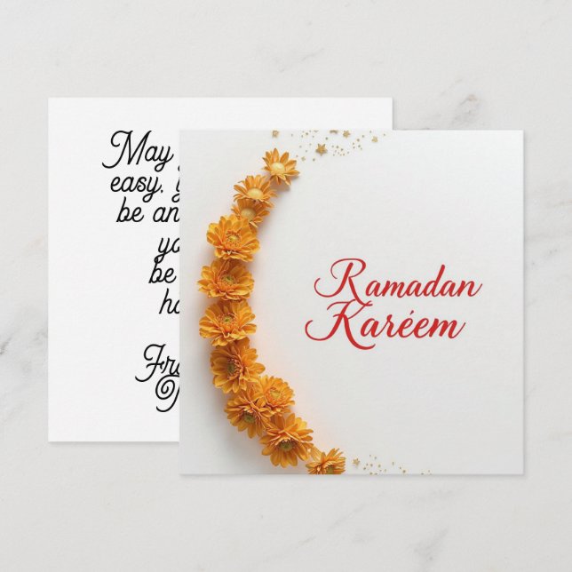Ramdan Kareem Personalized Holiday  Card (Front/Back)