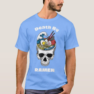 Ramen Addict Japanese Food Gifts Anime Skull Boys  T-Shirt