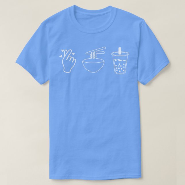 Ramen And Bubble Boba Tea 1585 T-Shirt (Design Front)