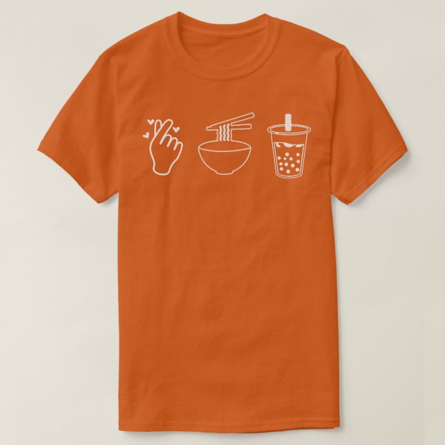 Ramen And Bubble Boba Tea Premium  T-Shirt (Design Front)