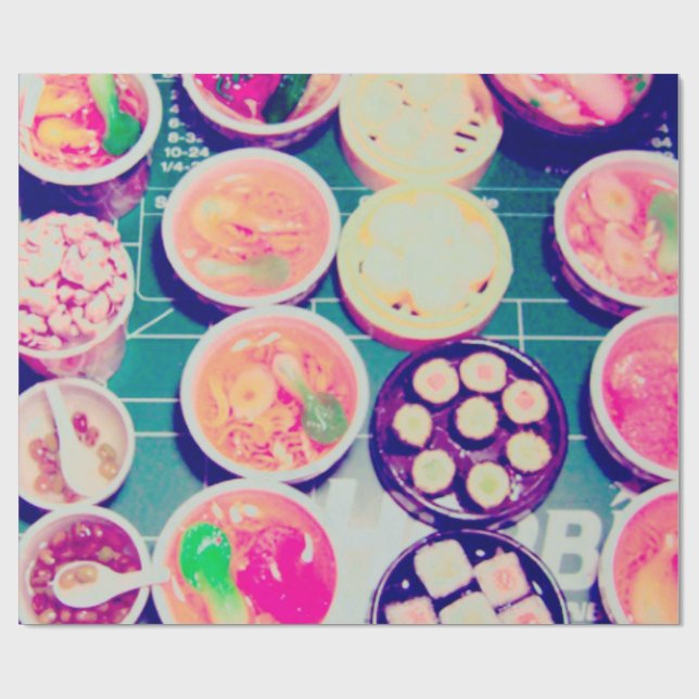 ramen and sushi wrapping paper (Flat)