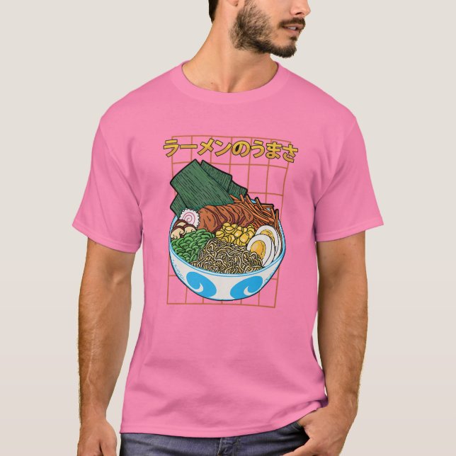 Ramen - Anime Art - Otaku Japanese Food Aesthetics T-Shirt (Front)