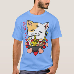Ramen  Anime Cat  Manga Japanese Culture Art Vinta T-Shirt