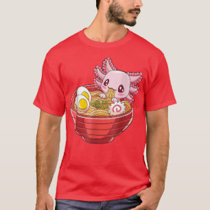 Ramen Aolotl Kawaii Anime Japanese Food Gift Girls T-Shirt
