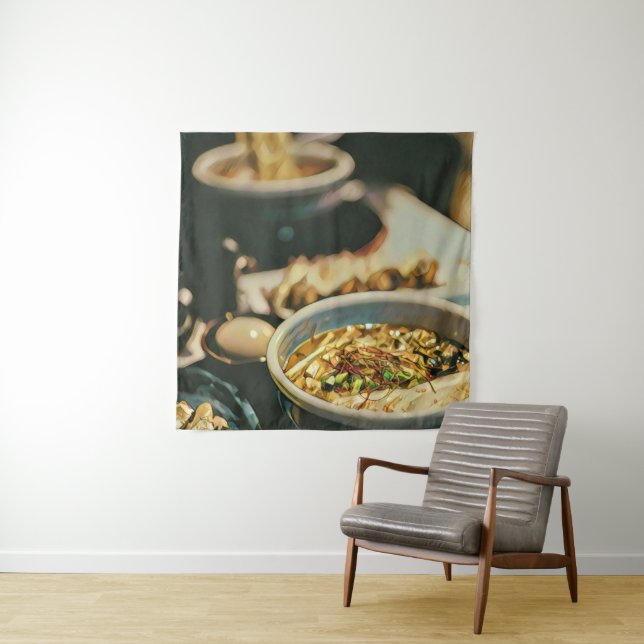 Ramen artwork tapestry (In Situ)