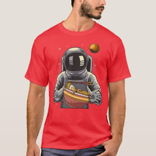 Ramen Astronaut Japanese Anime Kawaii Girls Premiu T-Shirt