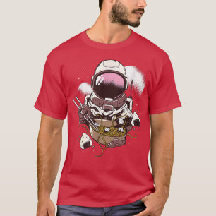 Ramen Astronaut Vintage Kawaii Otaku Japanese Nood T-Shirt