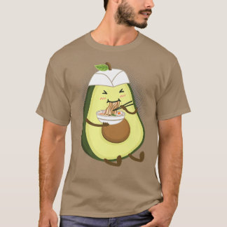 Ramen Avocado Japanese Anime Kawaii Girls Official T-Shirt