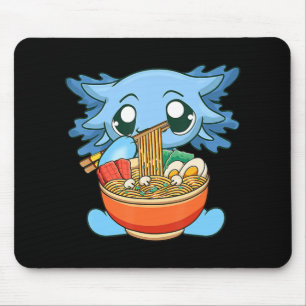 Ramen Axolotl Kawaii Anime Japanese Food Gift Girl Mouse Pad