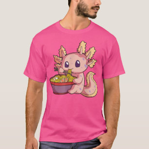 Ramen Axolotl Kawaii Anime Japanese Food Gift Girl T-Shirt