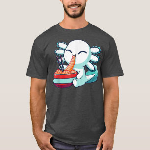 Ramen Axolotl Kawaii Anime Japanese Food Gift Kid  T-Shirt