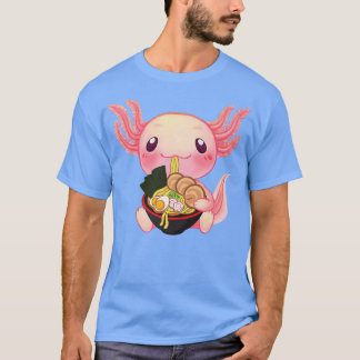Ramen Axolotl Kawaii Anime Japanese Food Gift Teen T-Shirt