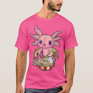 Ramen Axolotl Kawaii Anime Japanese Food Girls Tee