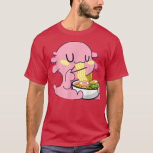 Ramen Axolotls Japanese Kawaii Anime T-Shirt