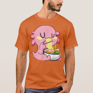 Ramen Axolotls Japanese Kawaii Anime  T-Shirt