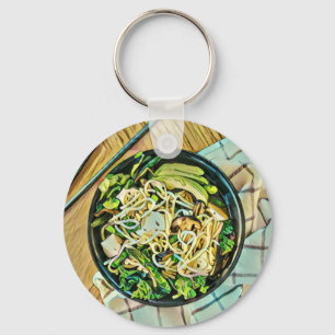 Ramen birthday gift key ring