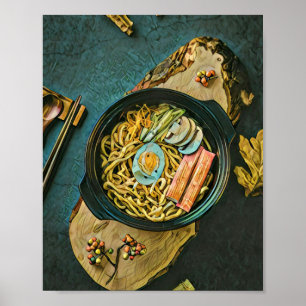 Ramen birthday gift poster