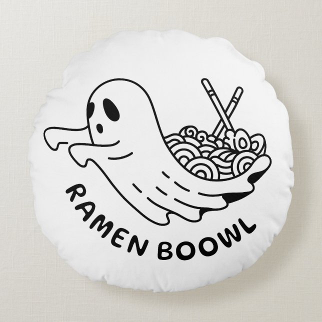 Ramen Boowl Round Cushion (Front)