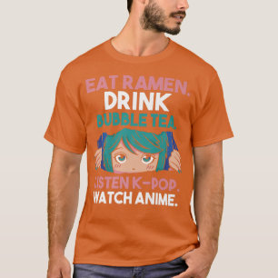 Ramen Bubble Tea K-pop Anime Premium  T-Shirt