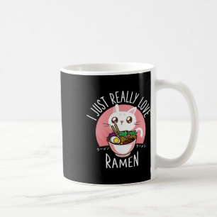 Ramen Cat Anime Shirt - Kawaii Clothes Otaku Cloth Coffee Mug