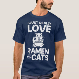 Ramen Cat Bowl Chicken Noodle Soup Japanese T-Shirt