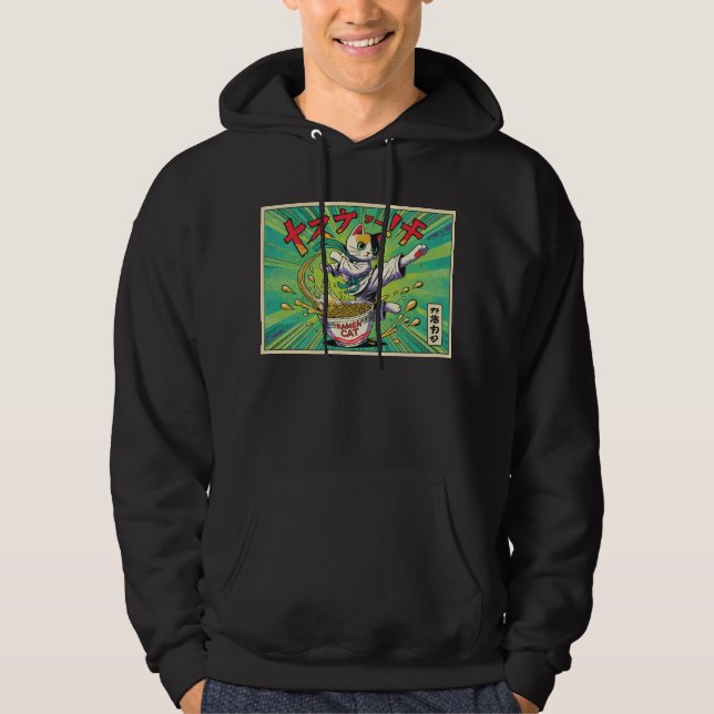 Ramen Cat Hoodie (Front)